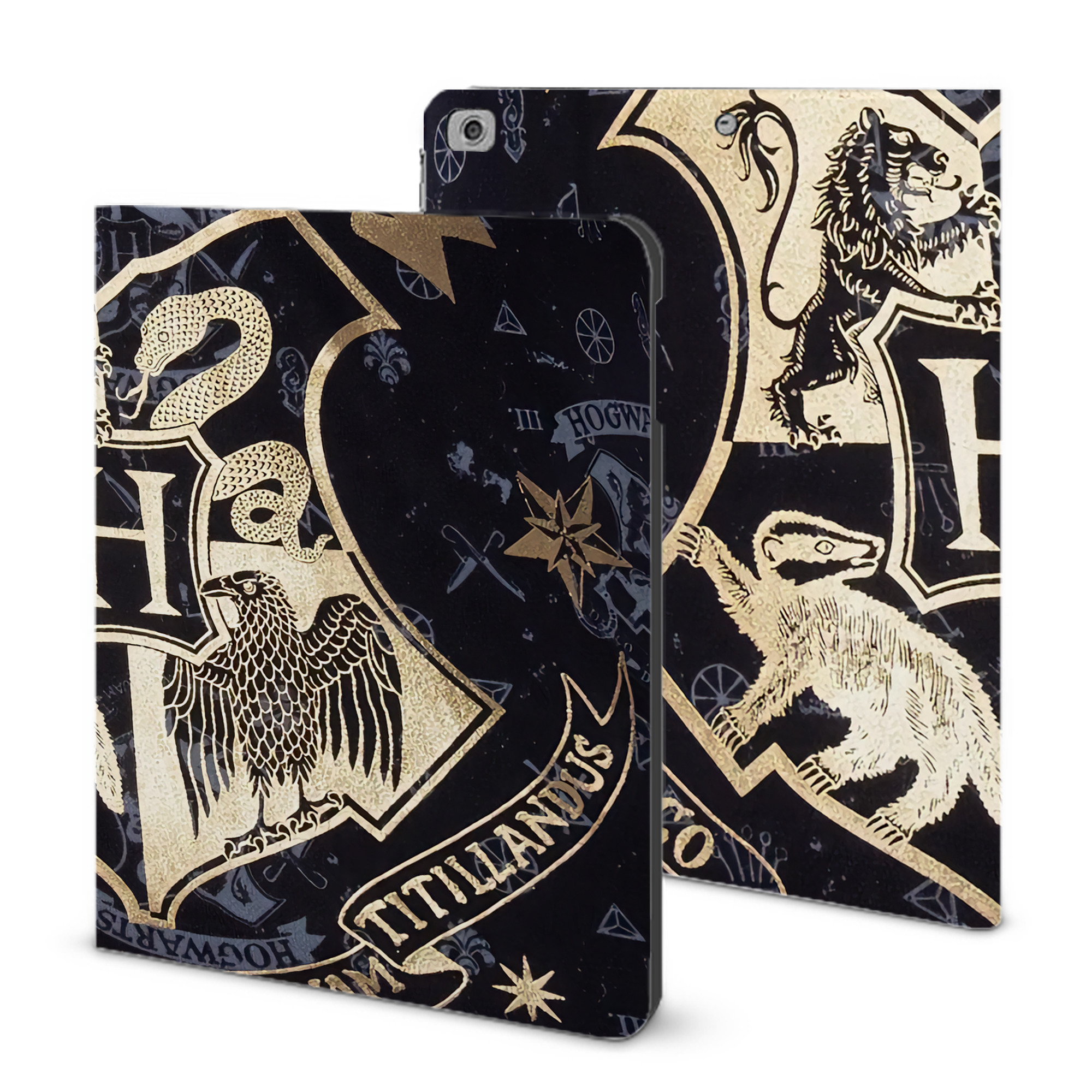（画像用） Harry Potter ハリー・ポッターシリーズ IPad ケース ブック型 PUレザー TPU 耐衝撃 軽量 薄型 ペン収納なし 全面保護 IPad 各モデル対応